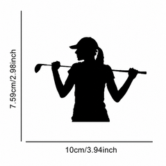 Golf themed vinyl decals