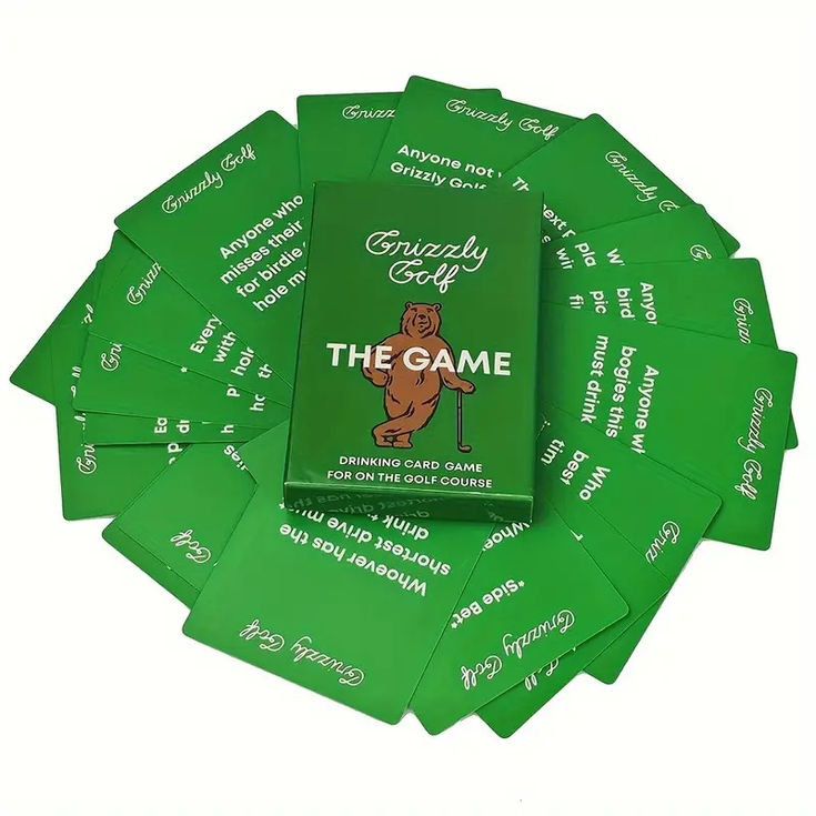 Grizzly Golf Drinking Card Game
