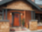 Door 4662 A shown With Optional 8 Light with Small Block Dentil Shelf and Square