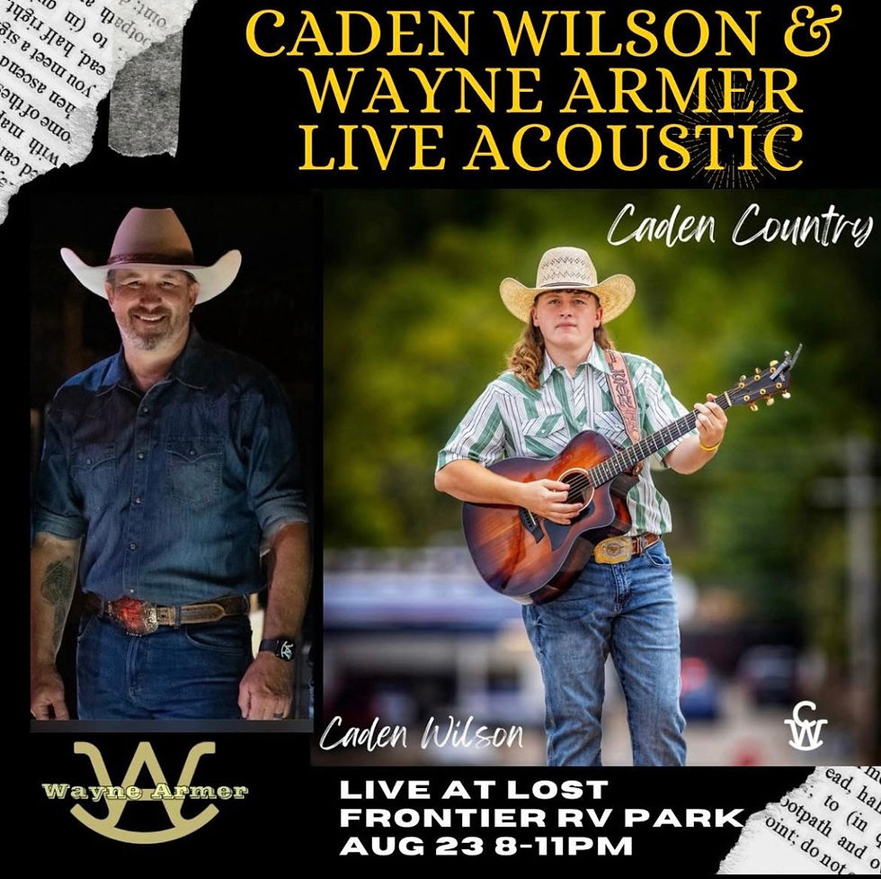 Caden Wilson & Wayne Armer at the Bar & Grill