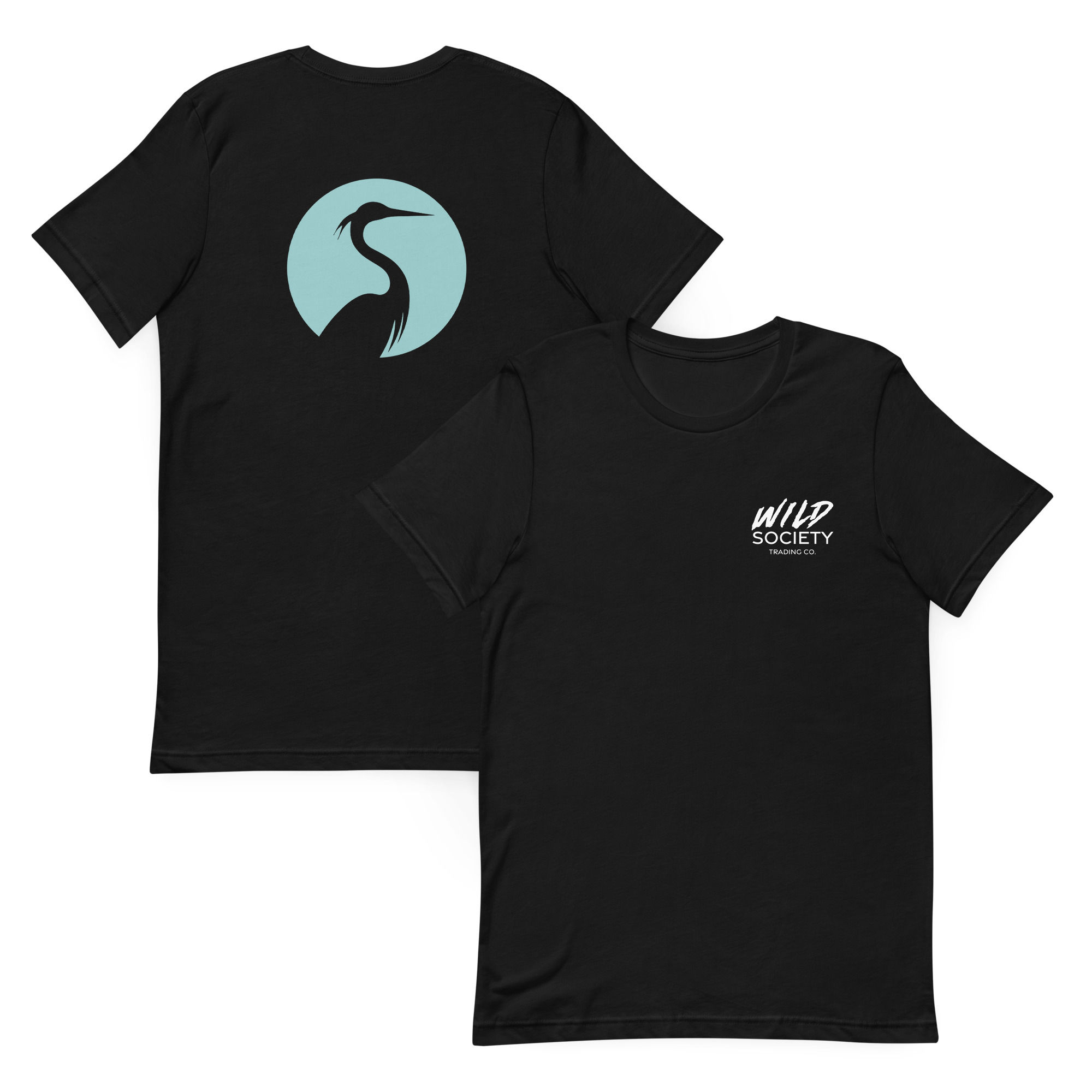 Signature T-Shirt - Black/Wild Cyan
