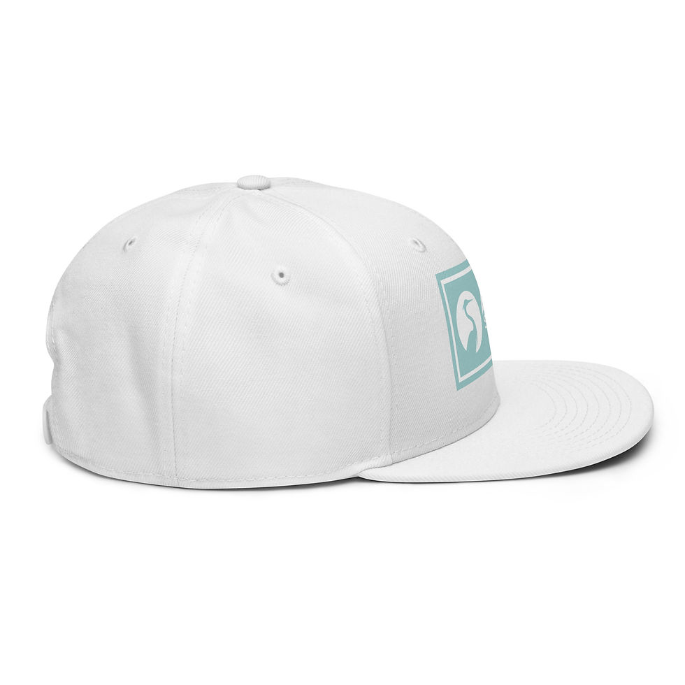 Thumbnail: Classic Snapback - White / Wild Cyan