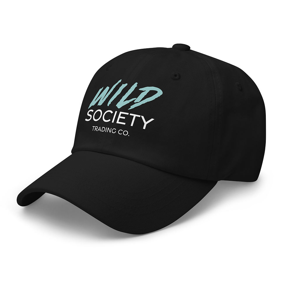 Thumbnail: Wild Dad Hat - Black / Wild Cyan