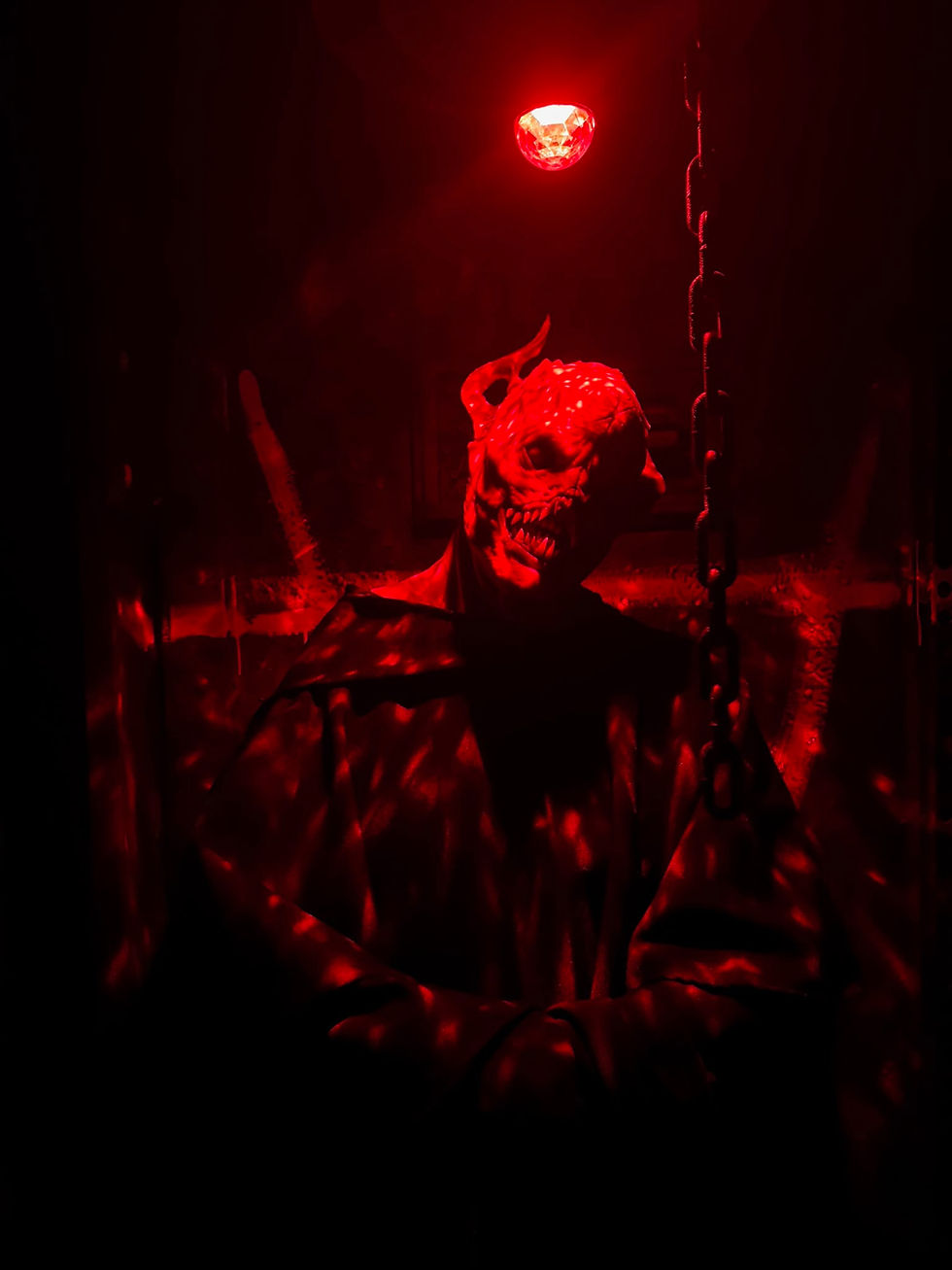 father maw in creepy red light