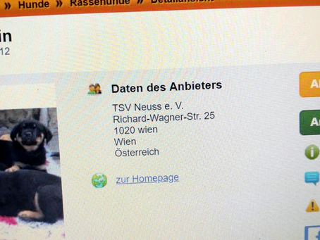 Welpenmafia missbraucht unseren Namen