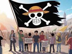 Del manga a las calles: la bandera que mueve a la Gen Z