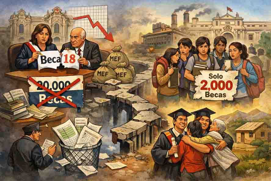 Beca 18 en grave riesgo