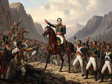 El genio de Bolívar en el campo de batalla