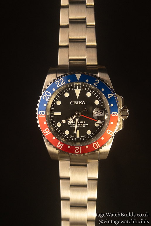 Pepsi GMT Seiko Mod – Custom Vintage Watch