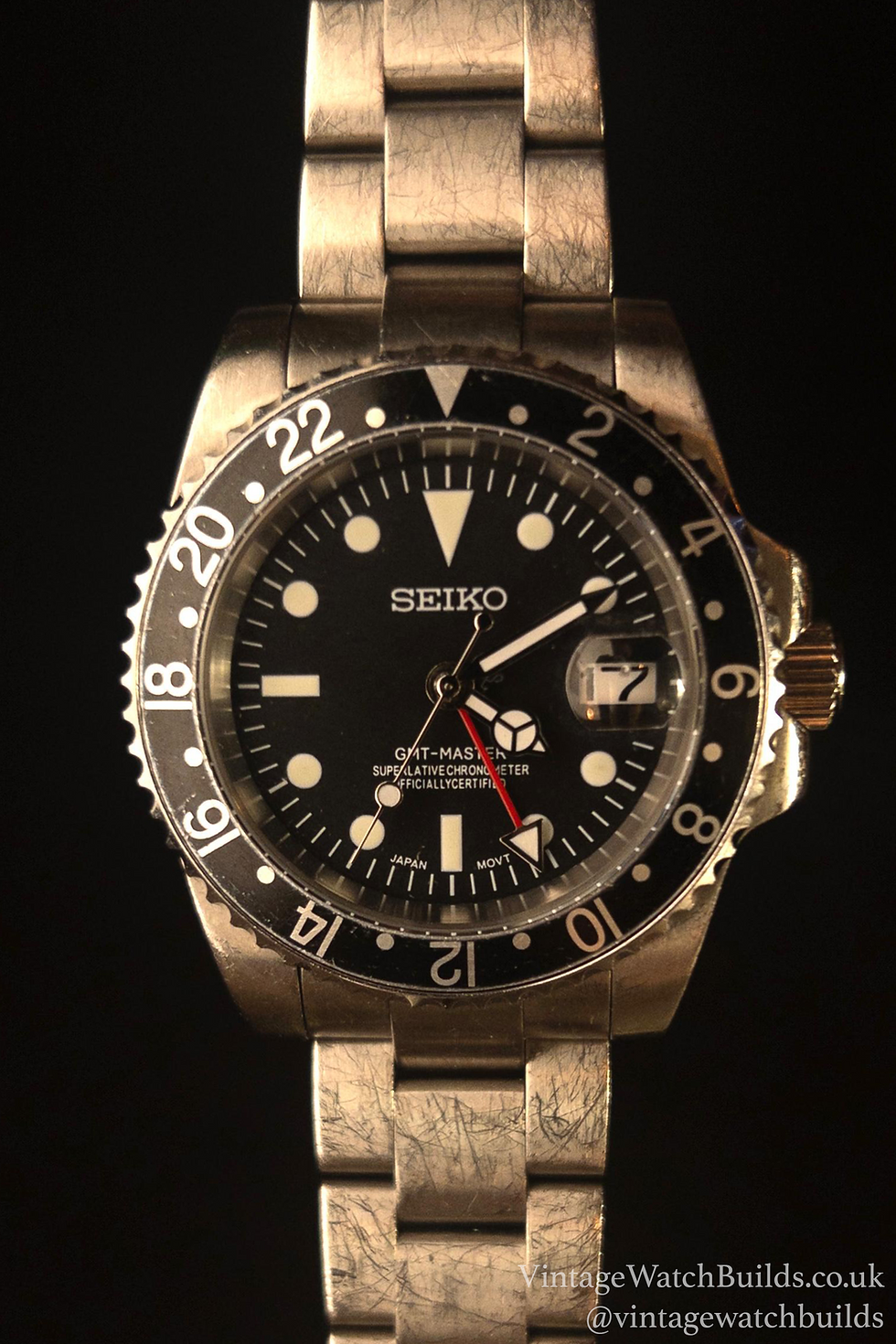 Thumbnail: Espresso GMT Seiko Mod – Custom Vintage Watch
