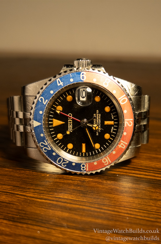 Pepsi GMT Seiko Mod – Custom Vintage Watch