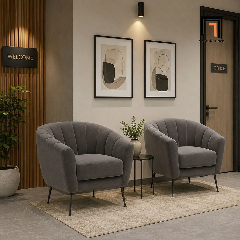 sofa vải nhung nâu