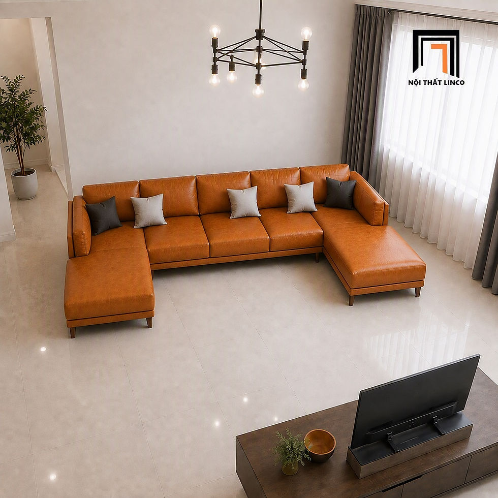 sofa da giả cao cấp