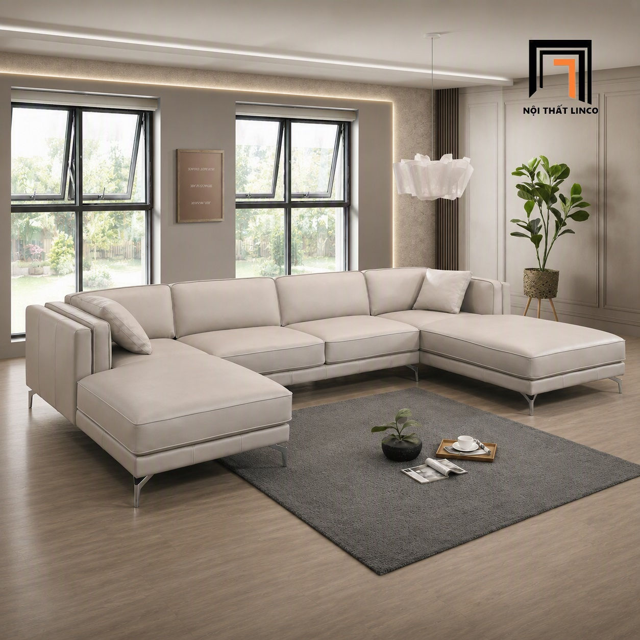 sofa chữ U dài 3m