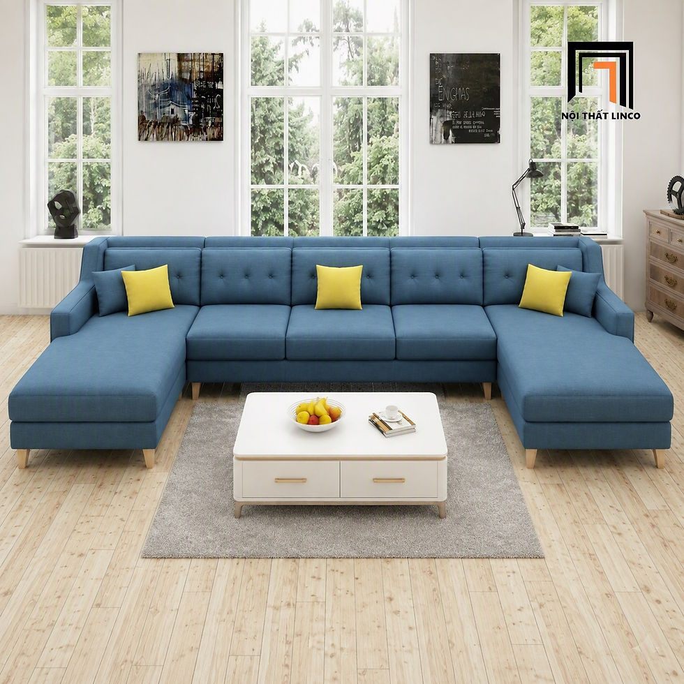 sofa chữ U dài 3m2