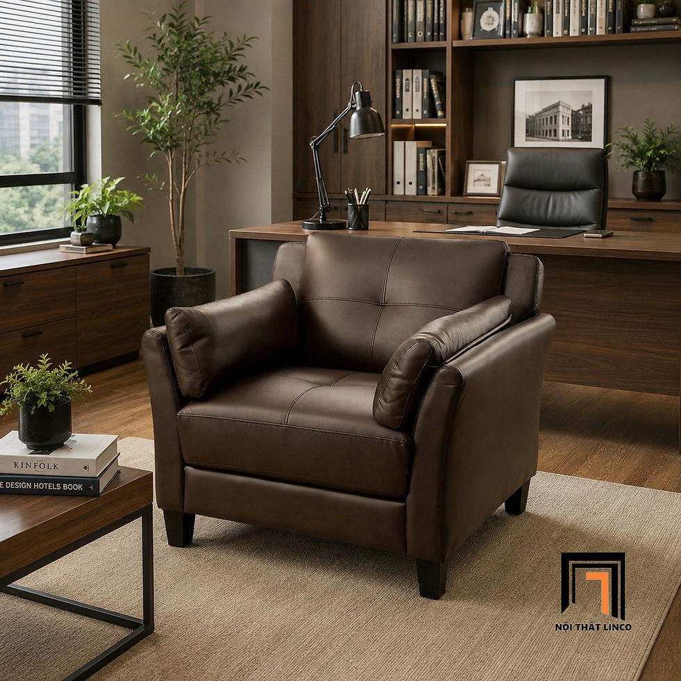 sofa da công nghiệp