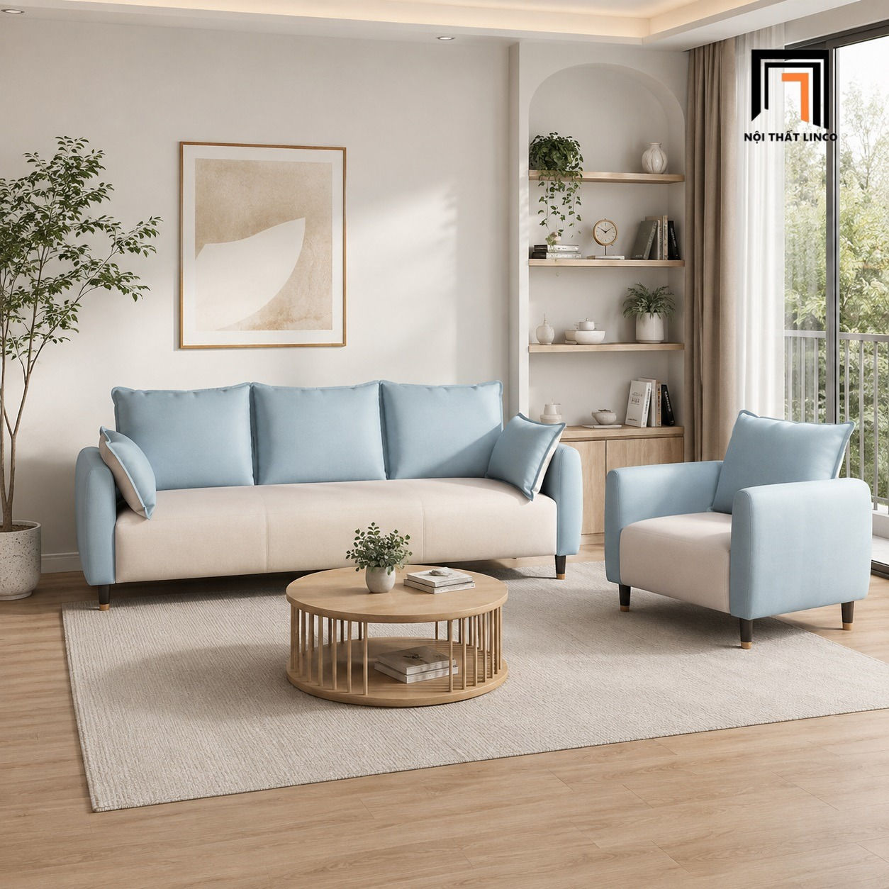 sofa phòng khách dài 1m9