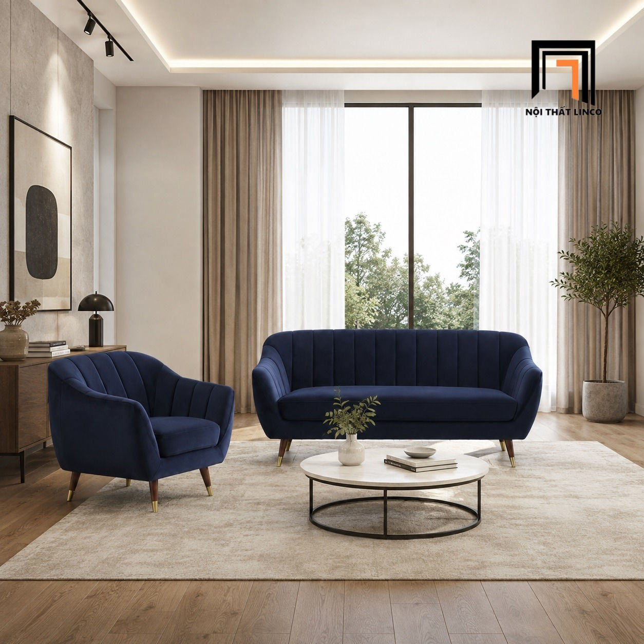 sofa phòng khách dài 1m9