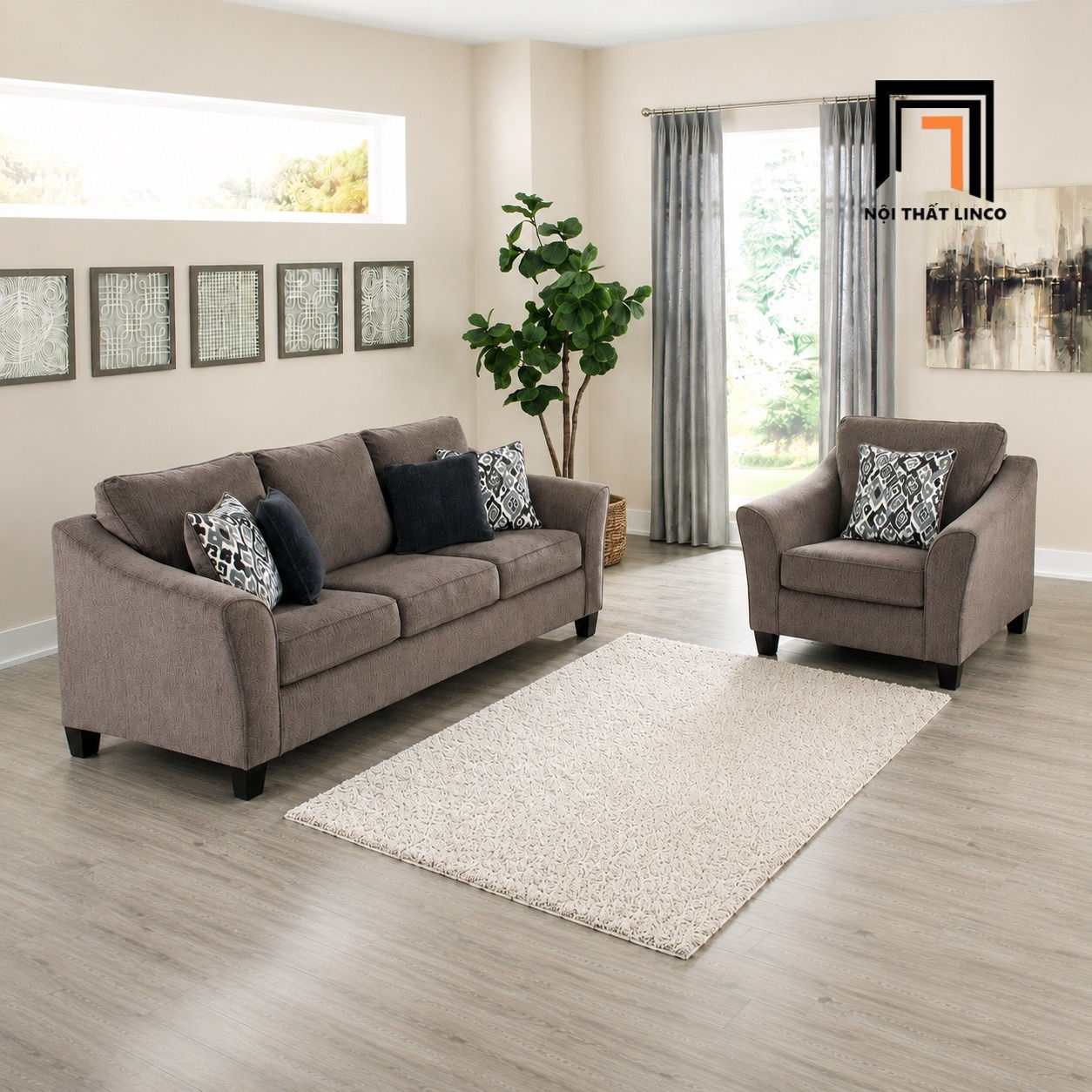 sofa phòng khách dài 2m