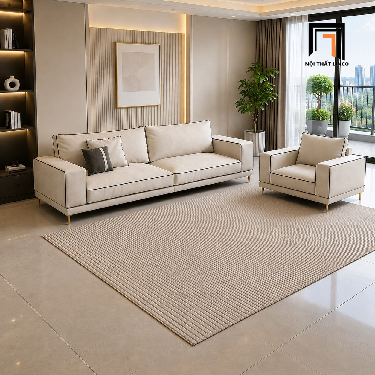 sofa phòng khách dài 2m