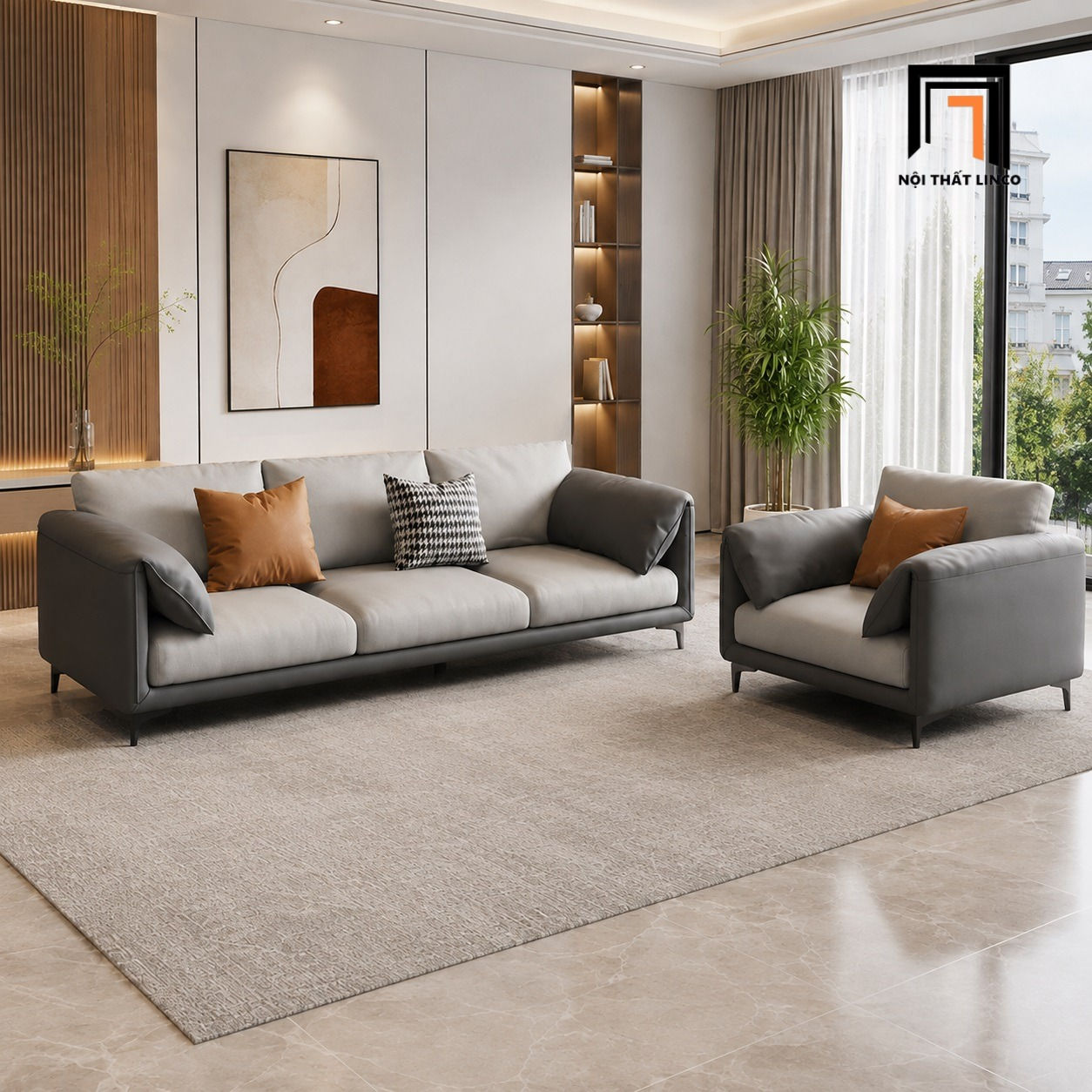 sofa phòng khách dài 2m15