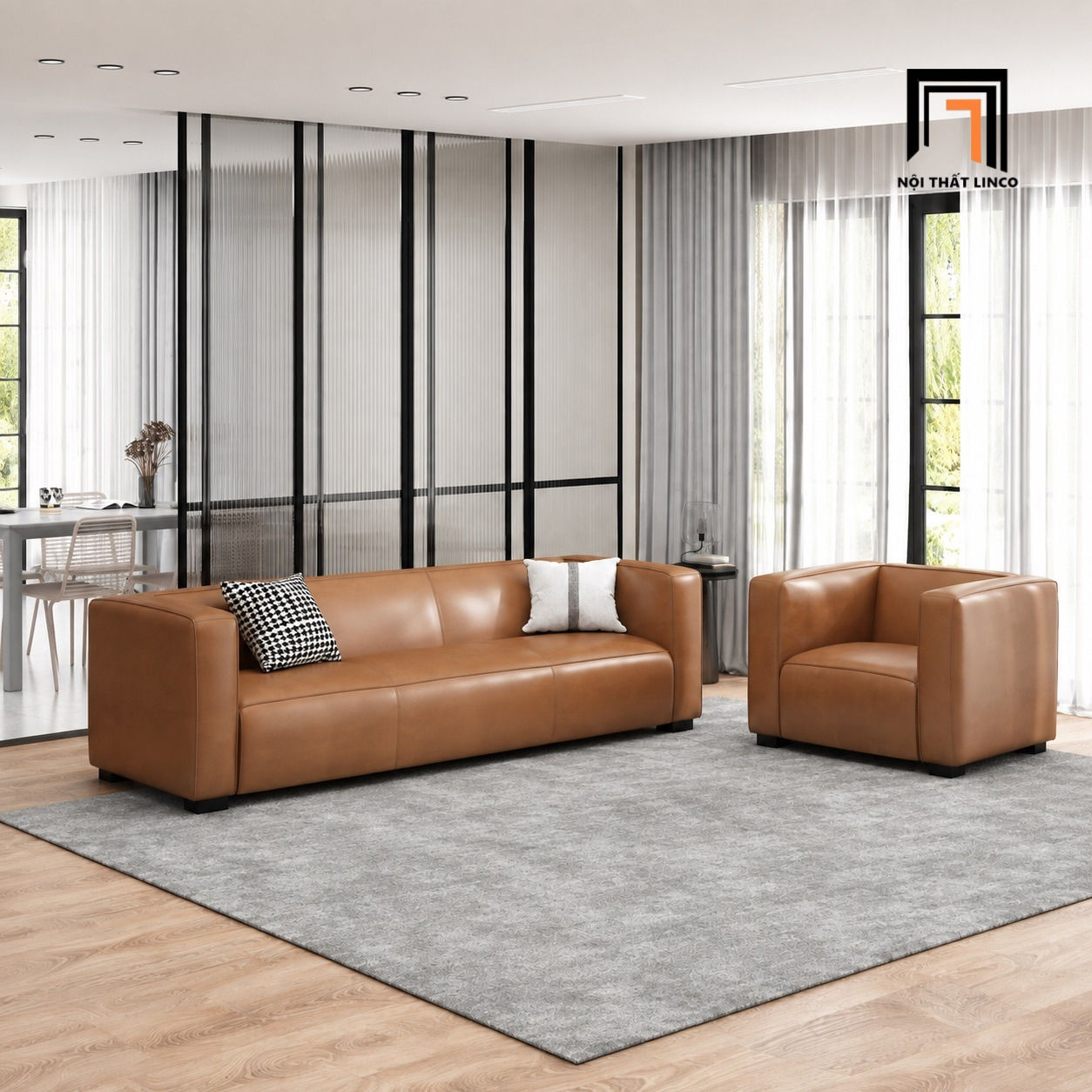 sofa phòng khách dài 2m