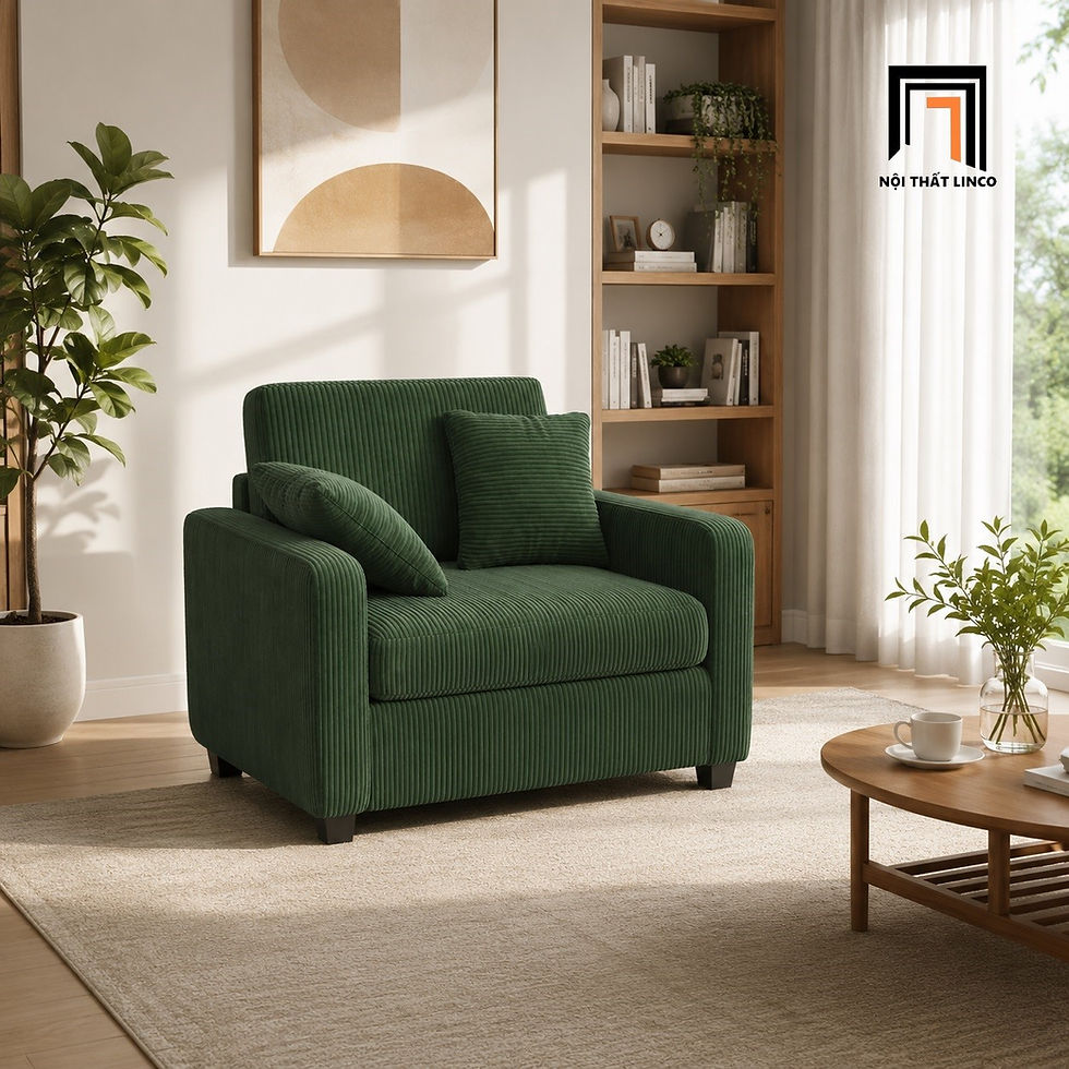 sofa xanh lá nhỏ