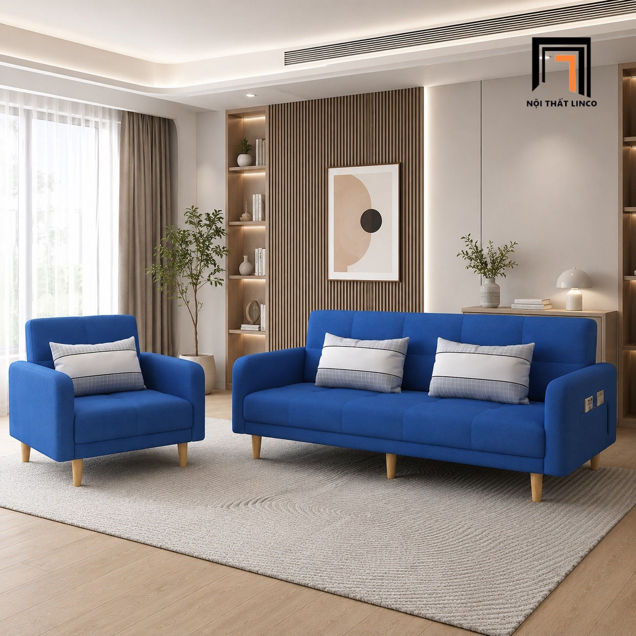 sofa phòng khách dài 2m