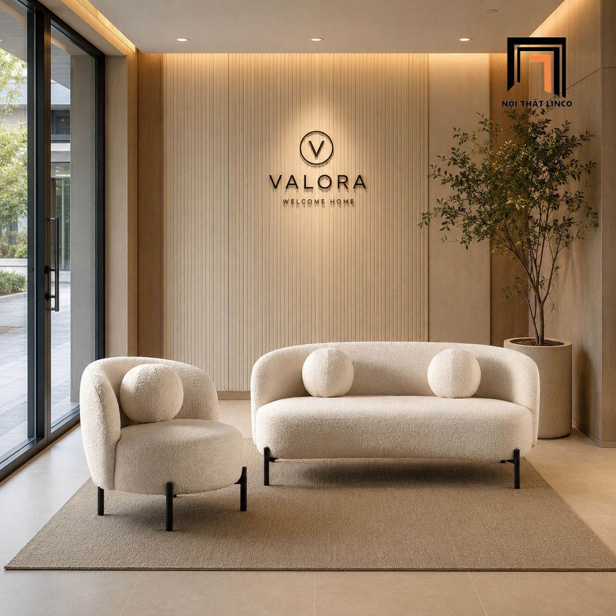 sofa phòng khách dài 2m1