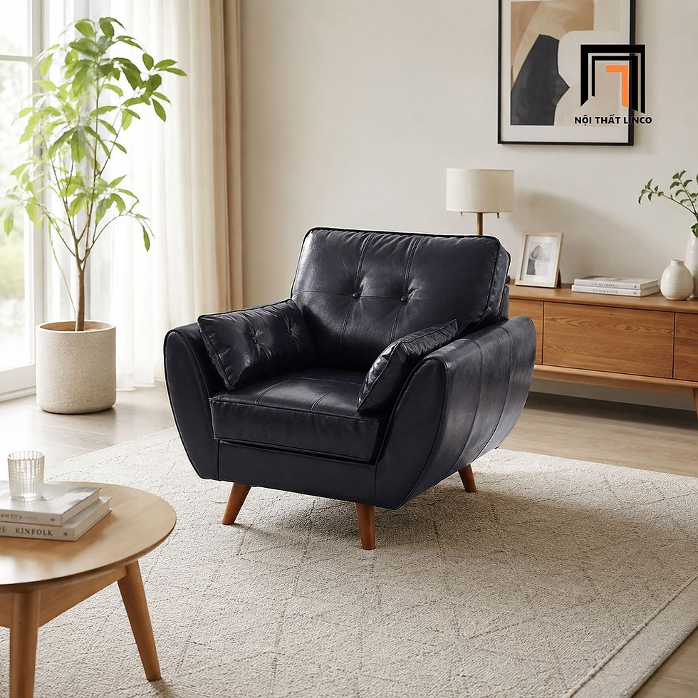sofa da công nghiệp sang trọng