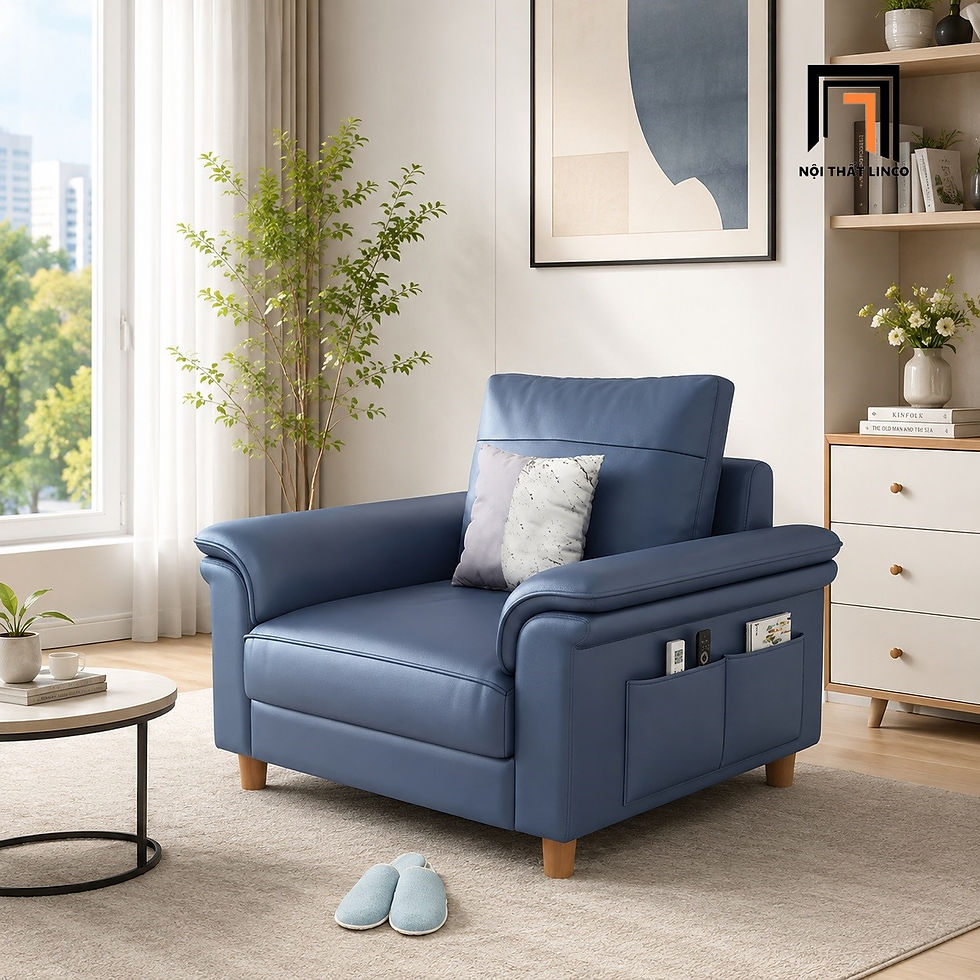 sofa đơn bọc da