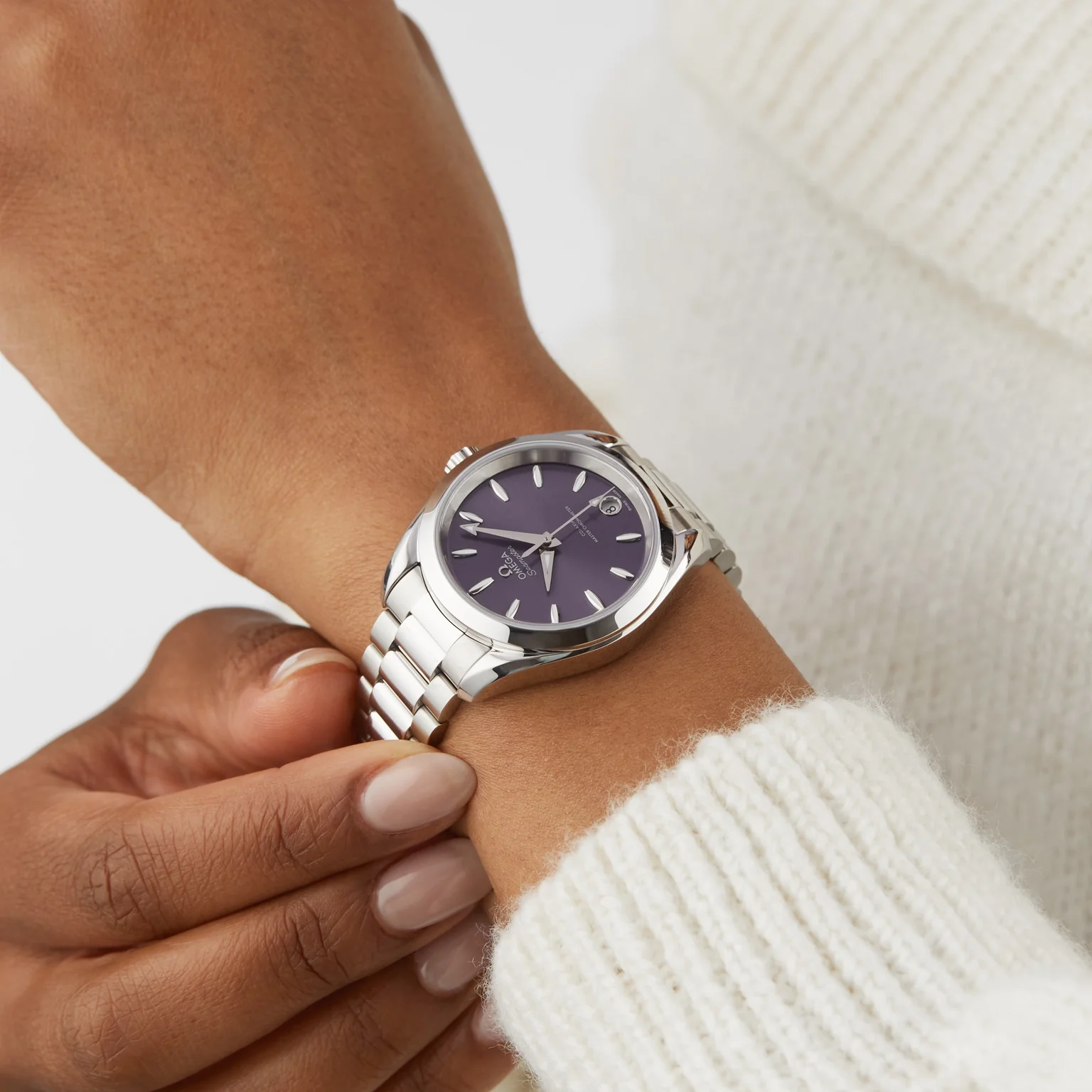 Omega Seamaster Terra watch on wrist