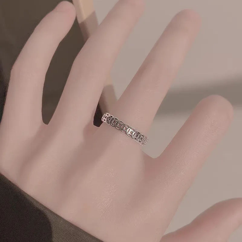 Thumbnail: Adjustable Vintage Coin Rings