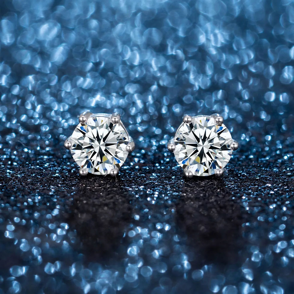 Thumbnail: S925 Sterling Silver Moissanite Jewelry Set