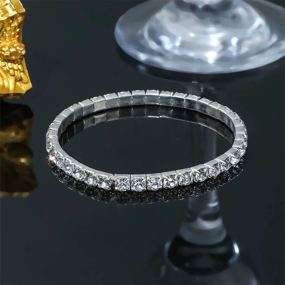 Thumbnail: Full-Crystal Elastic-String Bracelet