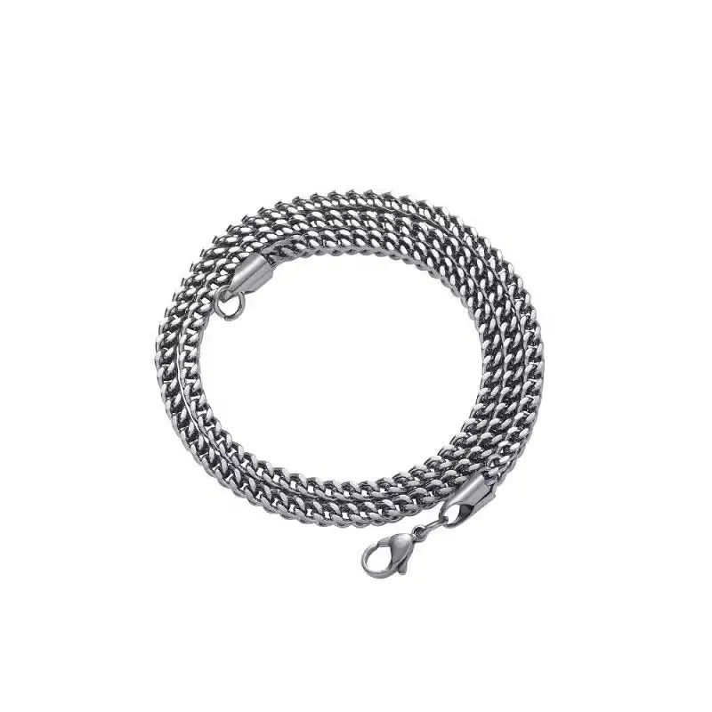 Thumbnail: Titanium Steel Geometric Chain Necklace