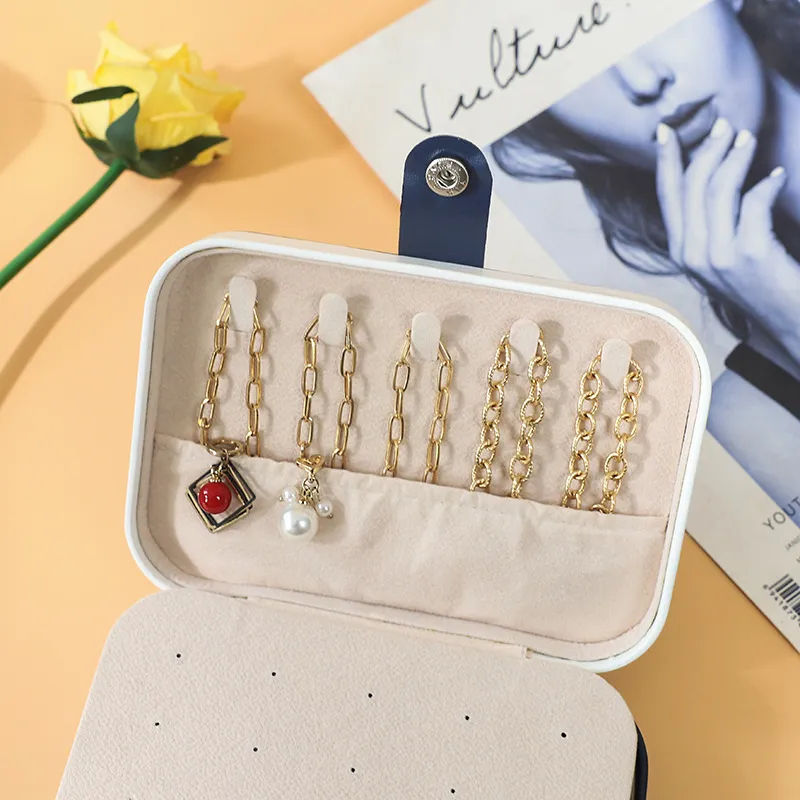 Thumbnail: Portable Dual Layer Jewelry Storage Box