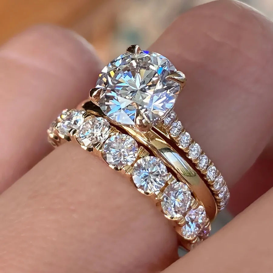 Three set elegant rings