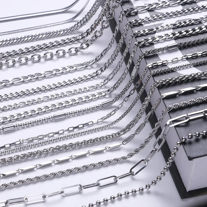 Thumbnail: Stainless Steel Geometric Handmade Necklace Chain