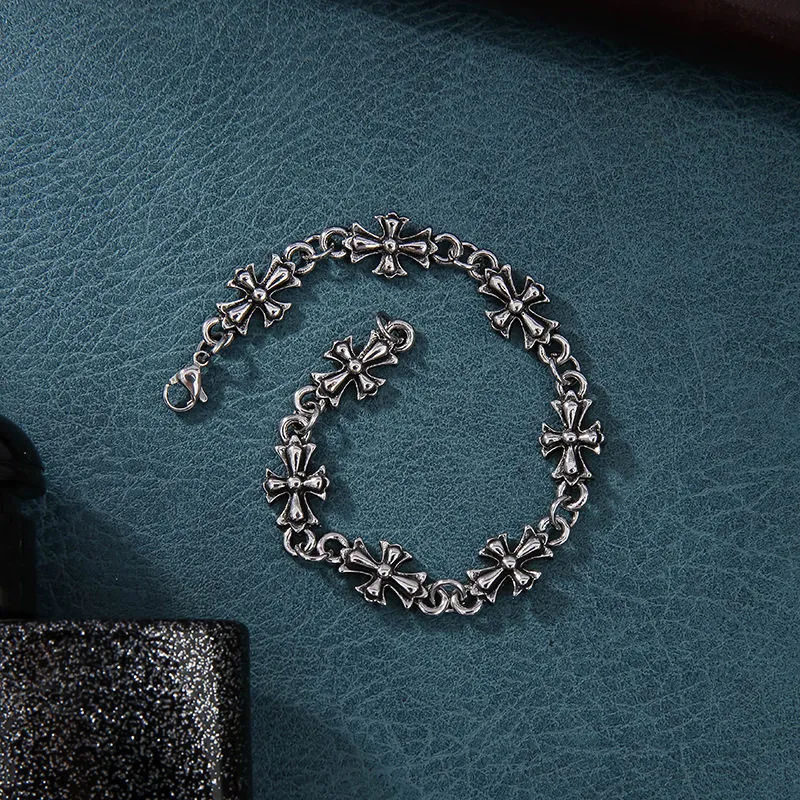 Thumbnail: Retro Cross Alloy Bracelet