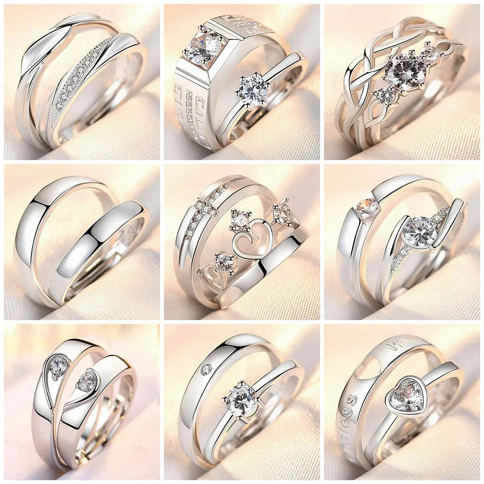 Thumbnail: Adjustable Crown Zirconia Rings