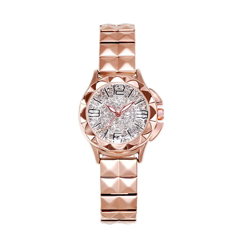 Thumbnail: Gedi Diamond Dial Steel Band Couple Watches