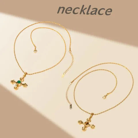 Thumbnail: Stainless steel cross necklace