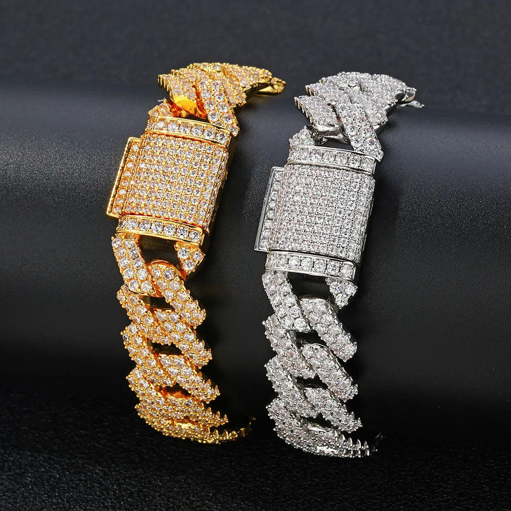 Diamond Cuban Chain Zircon Bracelet