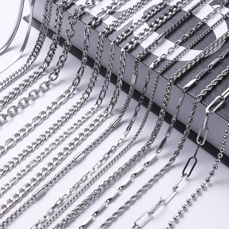 Thumbnail: Stainless Steel Geometric Handmade Necklace Chain