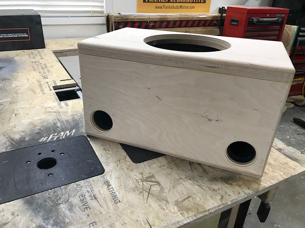 Thumbnail: 12" Ported Enclosure 1.5 cubic feet @ 45hz double aero ports