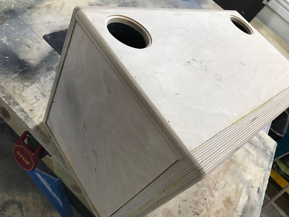 Thumbnail: 12" Ported Enclosure 1.5 cubic feet @ 45hz double aero ports