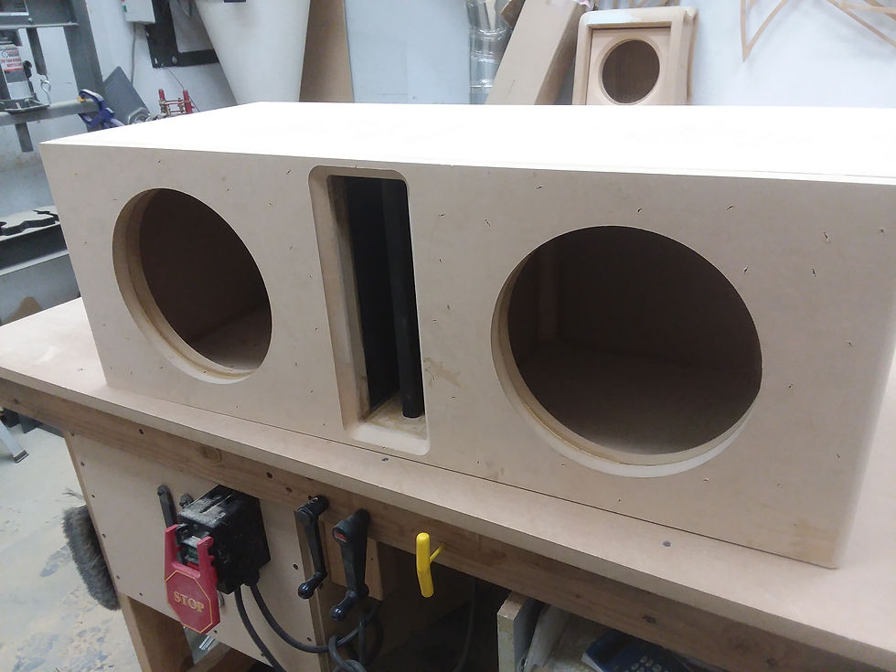 Thumbnail: Center Slot Port Dual 10" Subwoofer Enclosure