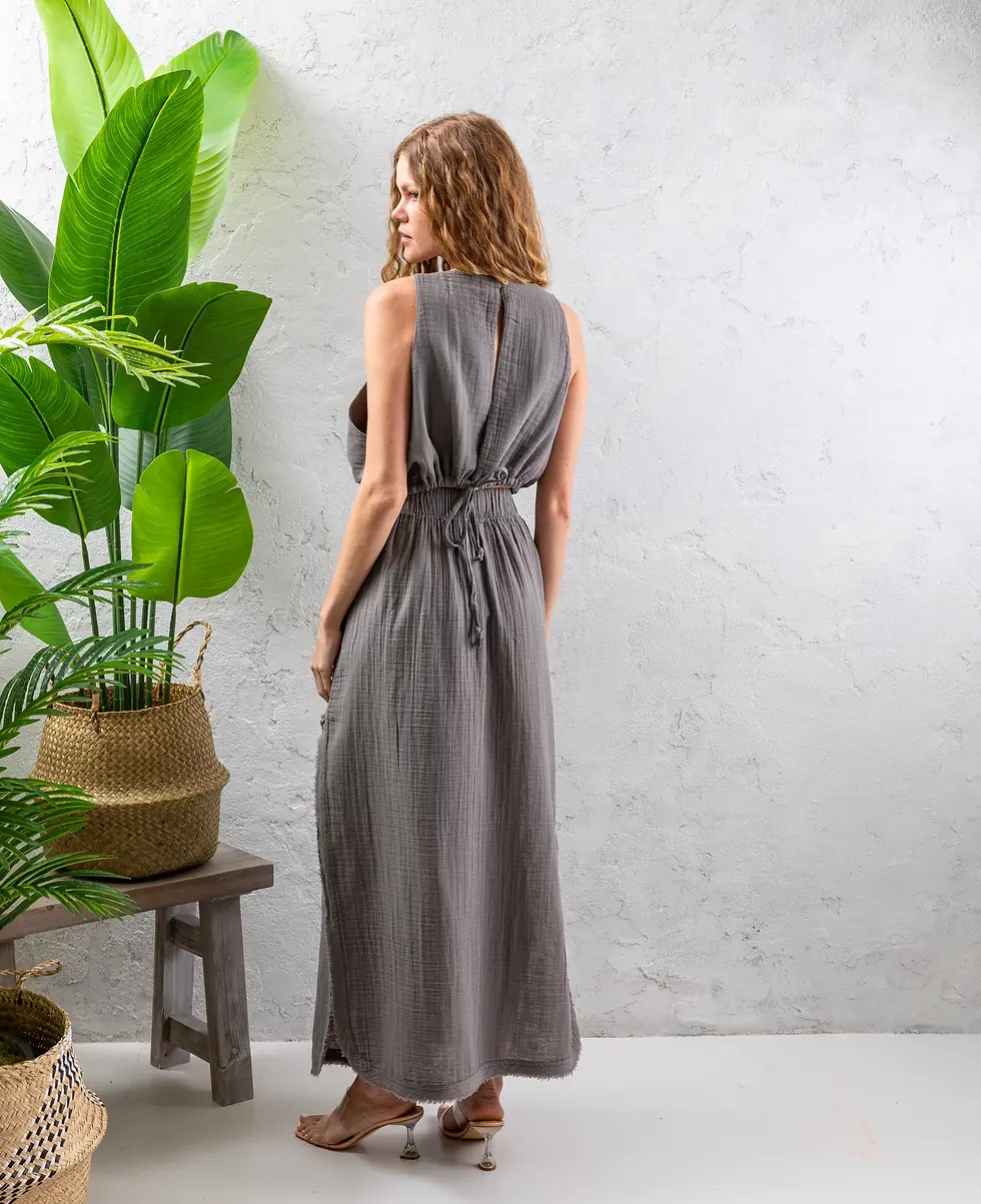 Küçük resim: Çift Yırtmaçlı Müslin Etek