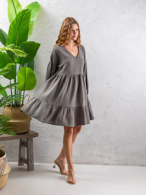 Pamuk Müslin Elbise